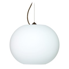 Besa Lighting Jordo Bronze LED Pendant Light with Globe Shade