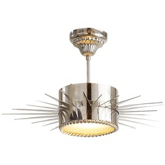 Suzanne Kasler Soleil Medium Semi-Flush in Nickel by Visual Comfort Signature