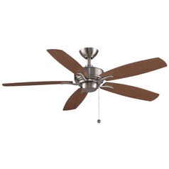 Aire Deluxe 52-Inch Fan in Brushed Nickel by Fanimation Fans