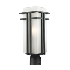 Abbey Black Post Light by Z-Lite