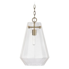 Lee 11-Inch Wide Pendant in Aged Brass by Capital Lighting
