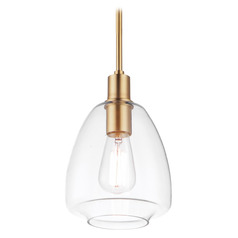Maxim Lighting Babylon Satin Brass Mini-Pendant Light with Bowl / Dome Shade