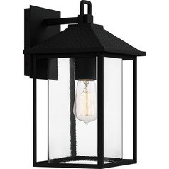 Fletcher Earth Black Outdoor Wall Light by Quoizel Lighting