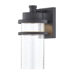 Timber Medium LED Outdoor Wall Sconce in Black by Design Classics
