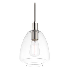 Maxim Lighting Babylon Satin Nickel Mini-Pendant Light with Bowl / Dome Shade
