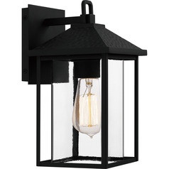 Fletcher Earth Black Outdoor Wall Light by Quoizel Lighting