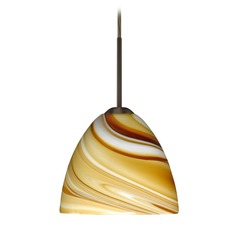 Besa Lighting Sasha II Bronze LED Mini-Pendant Light