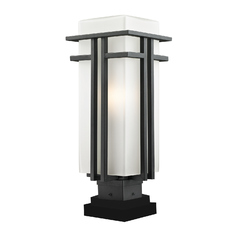 Abbey Black Post Light by Z-Lite