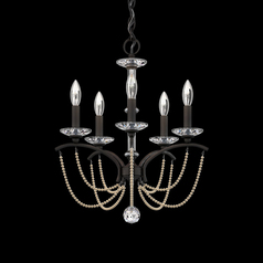 Priscilla Black Chandelier by Schonbek Lighting