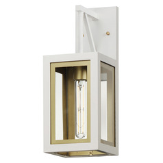 Maxim Lighting Neoclass White & Gold Outdoor Wall Light
