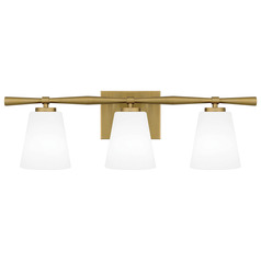 Brindley Aged Brass Bathroom Light by Quoizel Lighting