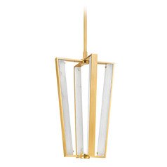 Edgemere LED Pendant in Aged Brass by Hudson Valley Lighting