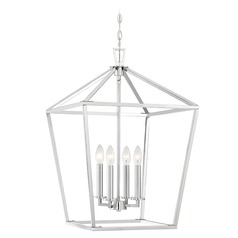 Townsend Polished Nickel Pendant by Savoy House