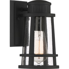 Dunham Earth Black Outdoor Wall Light by Quoizel Lighting