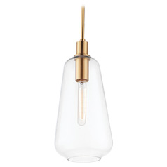 Maxim Lighting Babylon Satin Brass Mini-Pendant Light with Bowl / Dome Shade