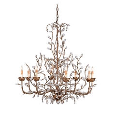 Crystal Bud 33-Inch Chandelier in Cupertino Finish by Currey & Company