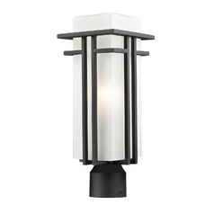 Abbey Black Post Light by Z-Lite