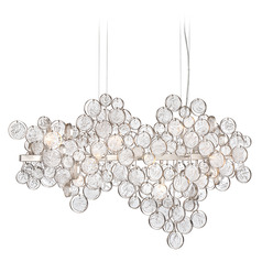 Trento 41-Inch Chandelier in Champagne Silver by Eurofase Lighting