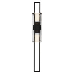 Mick De Giulio Duelle 28-Inch LED Sconce in Black by Visual Comfort Modern