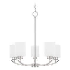 Dixon 23-Inch Chandelier in Brushed Nickel by HomePlace by Capital Lighting