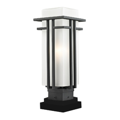 Abbey Black Post Light by Z-Lite