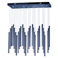 Flute 35-Light LED Pendant in Polished Chrome by ET2 Lighting