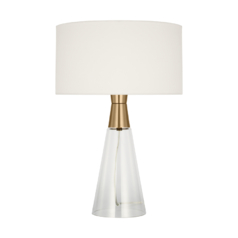 Pender Medium Table Lamp in Satin Brass by Visual Comfort Studio
