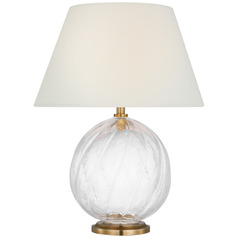 Visual Comfort Signature Collection Julie Neill Talia Clear Glass LED Accent Lamp