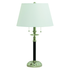 Bennington Black with Polished Nickel Table Lamp by House of Troy Lighting