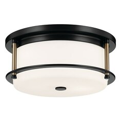 Brit Black & Champagne Bronze Flush Mount Light by Kichler Lighting