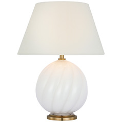 Visual Comfort Signature Collection Julie Neill Talia White Glass LED Accent Lamp