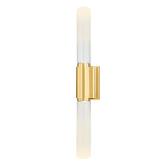 Hudson Valley Lighting Colrain Aged Brass LED Sconce