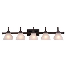 Cardiff Oil Burnished Bronze Bathroom Light by Vaxcel Lighting