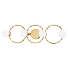 Hope Gold Leaf Bathroom Light by Mitzi by Hudson Valley