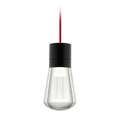 Alva LED 2200K Mini Pendant in Black by Visual Comfort Modern
