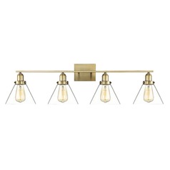 Drake 38-Inch Warm Brass Bathroom Light by Savoy House