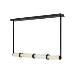 Fredrick Ramond Cy Black LED Island Light with Cylindrical Shade