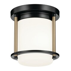 Brit Black & Champagne Bronze Flush Mount Light by Kichler Lighting