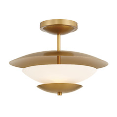 Solara 3-Light Semi-Flush Mount in Legacy Brass by Minka Lavery