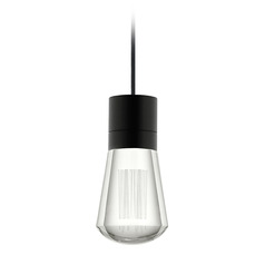 Alva LED 3000K Mini Pendant in Black by Visual Comfort Modern