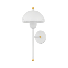 Jojo Wall Sconce in Aged Brass & Soft White by Mitzi by Hudson Valley