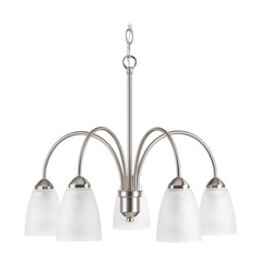 Gather Brushed Nickel Chandelier by Progress Lighting