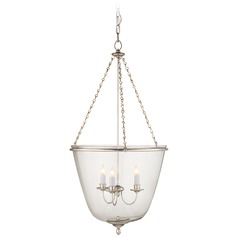 Aerin Pondview Medium Jar Lantern in Silver Leaf by Visual Comfort Signature