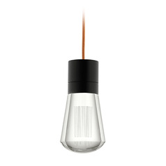 Alva LED 3000K Mini Pendant in Black by Visual Comfort Modern