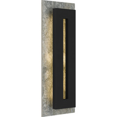 Tate Outdoor Wall Light in Earth Black by Quoizel Lighting