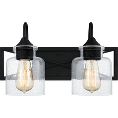 Bartley Bathroom Light in Matte Black by Quoizel Lighting