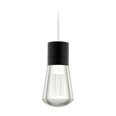 Alva LED 3000K Mini Pendant in Black by Visual Comfort Modern