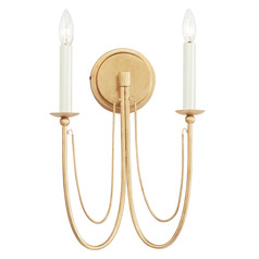 Maxim Lighting Plumette Gold Leaf Sconce