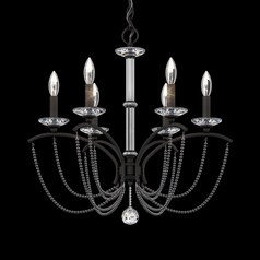 Priscilla Black Chandelier by Schonbek Lighting