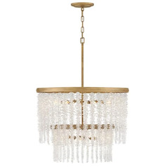 Fredrick Ramond Rubina Burnished Gold LED Chandelier